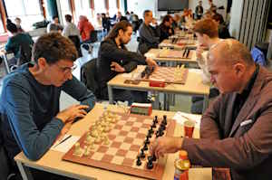 Daan Geerke faced Ivan Sokolov in the final round. Photo © Frits Agterdenbos.