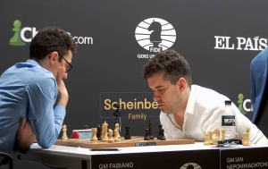 Caruana didn't make the best of an opening advantage against Nepomniachtchi. Photo © 