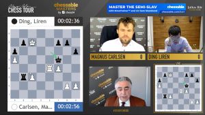 Chessable Masters final: Carlsen edges into the lead