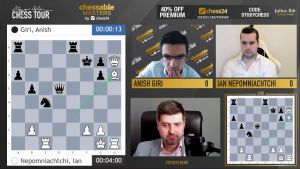 Chessable Masters: Caruana beats Nakamura, continues winning streak