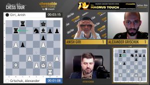 Chessable Masters: Anish Giri looks to get past Alexander Grischuk
