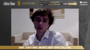 Daniil Dubov wins Lindors Abbey Rapid challenge
