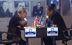 Leader Michael Adams was defeated by Boris Gelfand. Photo © 