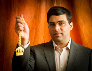 World Champion Viswanathan Anand. Photo © Fred Lucas. 