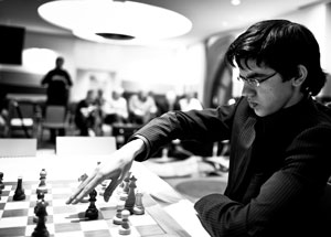 Anish Giri at Amber. Photo © Fred Lucas. 