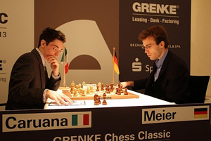 Fabiano Caruana beat Georg Meier. Photo © 