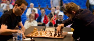 Pelletier was beaten by Carlsen. Checkout the organisers Facebook page: 