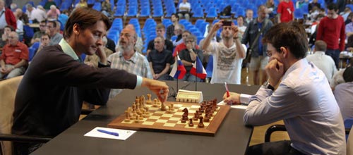 Alexander Morozevich against Maxime Vachier-Lagrave