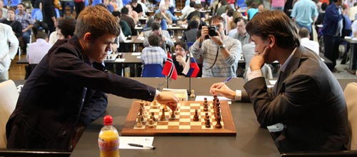 Magnus Carlsen against Alexander Morozevich