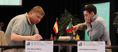 Alexei Shirov against Fabiano Caruana