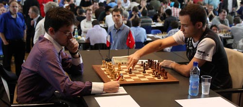 Maxime Vachier-Lagrave against Yannick Pelletier