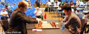 Richard Rapport lost to Liren Ding. Photo © Biel Chess Festival.