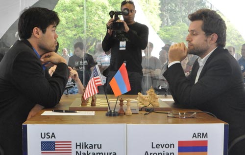 Hikaru Nakamura played ultra-solid as black against Levon Aronian