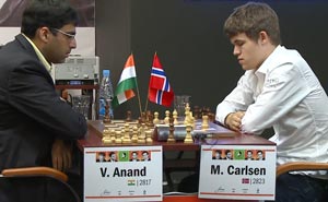 Viswanathan Anand won with 4.5/6 beating Magnus Carlsen who lost all his games on the second day. Photo © 