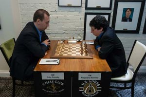 Defending champion Gata Kamsky outclassed Alejandro Ramirez. Already it seems to me close to certain he or Nakamura will win the event. Photo © 