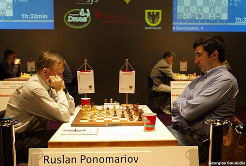 Ponomariov drew against Kramnik in Round 6