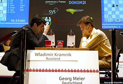 Vladimir Kramnik against Georg Meier