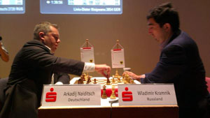 Naiditsch beat Kramnik in Round 1. Photo © 
