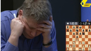 Alexei Shirov live on chesstv. Photo ©