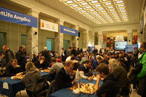 Tournament Hall for European Rapid and Blitz in Warsaw. Photo © 