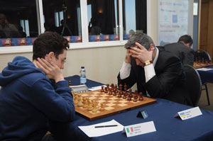 Fabiano Caruana was defeated by Vassily Ivanchuk. Photo © 