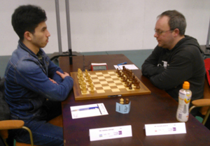 Jakhongir Vakhidov vs Daniel Gormally Round 7. Photo © David Clayton. 