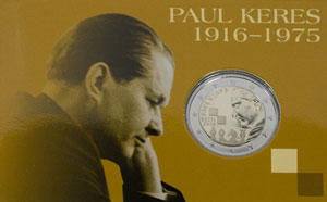 Commemorative coincard marking Keres' centenary. Photo © 