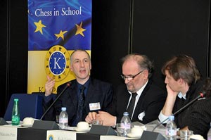 IM Malcolm Pein at the European Parliament. Photo © 