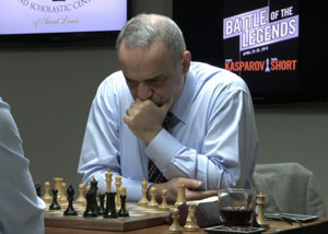 Classic Kasparov Returns, Thumps Short in Attacking Blitz