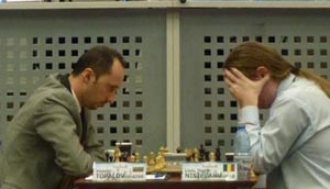 Topalov finally secured the tournaments second decisive game. Photo © 