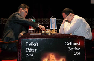 Leko - Gelfand. Photo © 