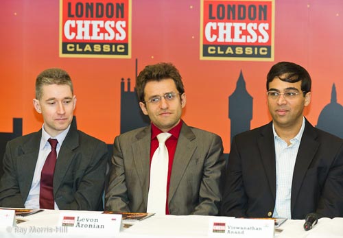 Michael Adams, Levon Aronian and Viswanathan Anand