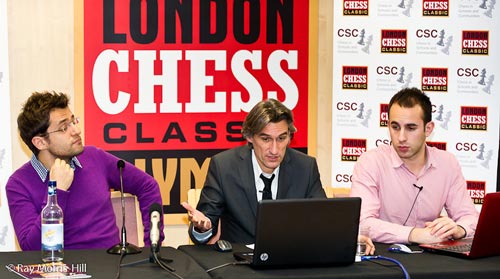 Aronian's turn in the commentary box in Round 4