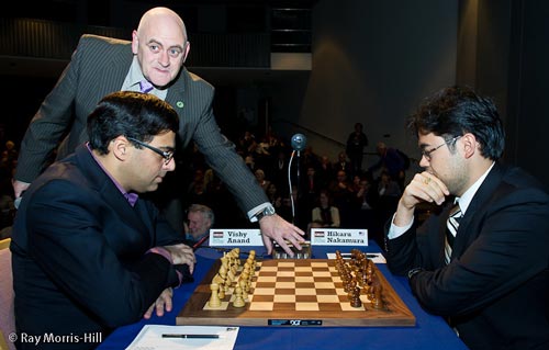 Viswanathan Anand against Hikaru Nakamura