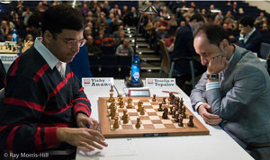 Anand beat Topalov in Round 5. Photo © Ray Morris-Hill