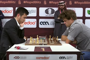 Abdusattorov against Carlsen final game. 