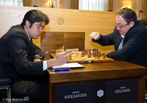 Hikaru Nakamura was defeated by Boris Gelfand. Photo © 