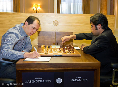 Rustam Kasimdzhanov against Hikaru Nakamura