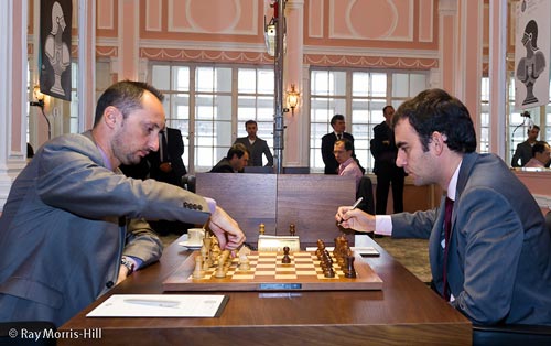 Veselin Topalov was finally rewarded for enterprising play with a win against Leinier Dominguez Perez