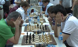 Vassily Ivanchuk against Vladimir Kramnik. Photo © 