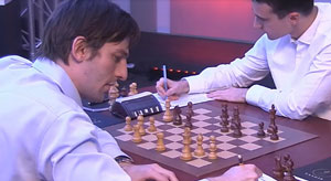 Grischuk on the way to beating Inarkiev. Photo ©