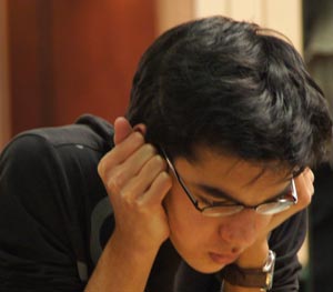 After a slow start Anish Giri has impressed in joining the leaders with a round to go. Photo © 