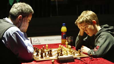 Kasparov defeated 13-Year-old Carlsen in Rapid Chess Game!