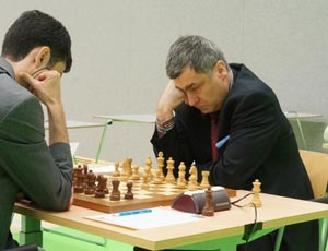 Vassily Ivanchuk during round 1. He has now moved to 2/2. Photo © 