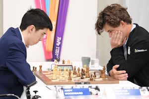 Woodward vs Carlsen Round 6. Photo &copy;