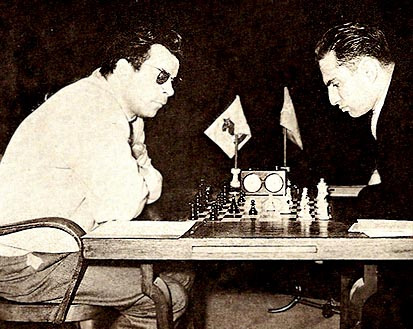 Pal Benko avoiding being 'Hypnotised' by Tal