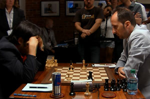 Nakamura 0-1 Topalov just before resignation. Photo © 