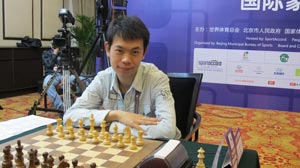 Wang Hao won the rapid tournament. Photo © 