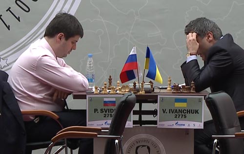 Peter Svidler against Vassily Ivanchuk