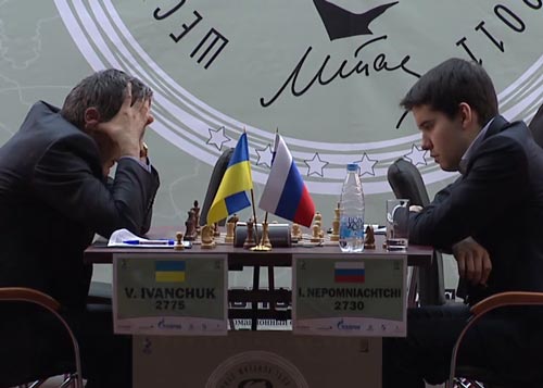 Vassily Ivanchuk drew with Ian Nepomniachtchi